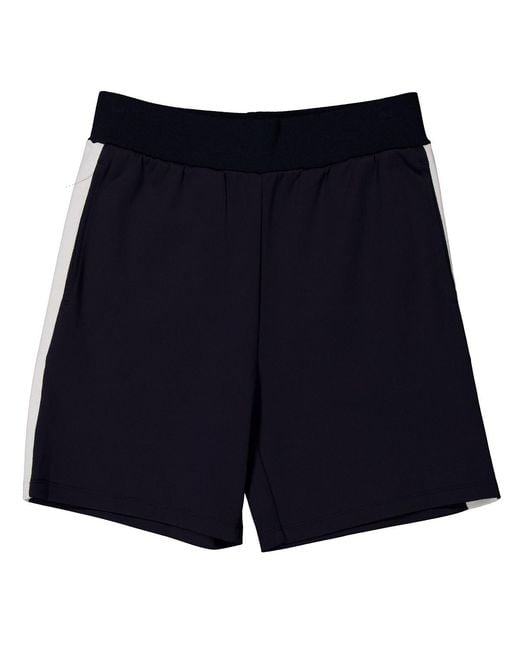 Bally Blue Contrast Side Stripe Athletic Shorts for men