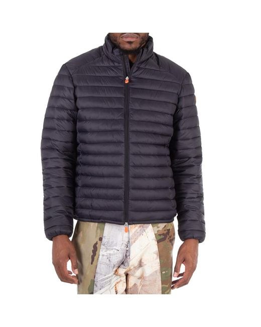 Save The Duck Black Alexander Hooded Puffer Jacket for men