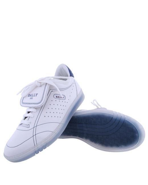 Bally Natural Weldy Low-Top Leather Sneakers, Brand Size 38 Us