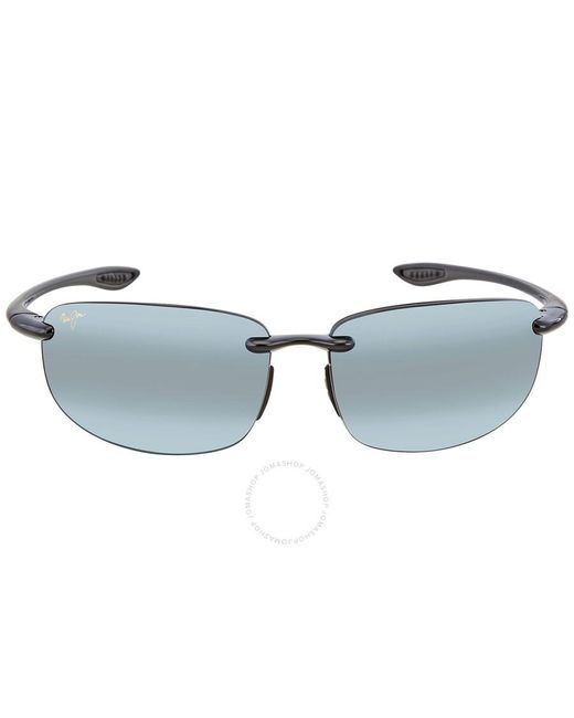 Maui Jim Blue Ho'okipa Grey Oval Sunglasses 407-02 64 for men