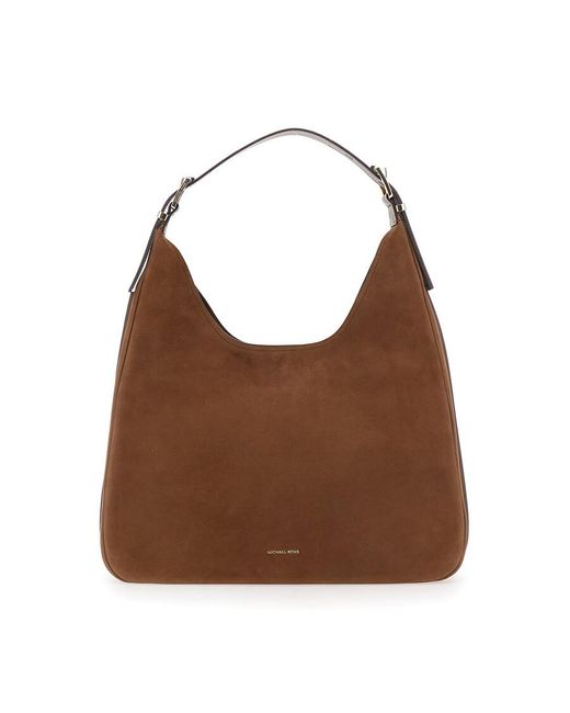Michael Kors Brown Michael Shoulder Bag With Logo Lettering On The Front