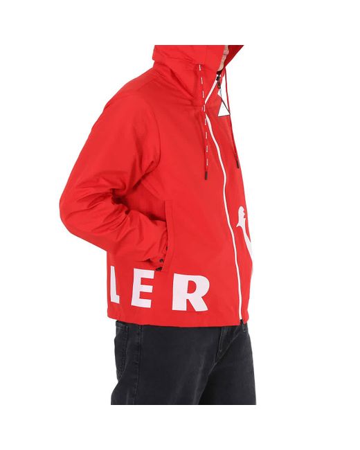 Moncler Red Mythos Micro-sport Nylon Logo Jacket for men