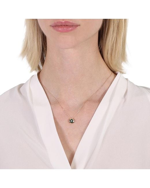 Picasso and Co Metallic Ladies 18K Rose 0.032 Ct Round Cut Diamond Pendant for men
