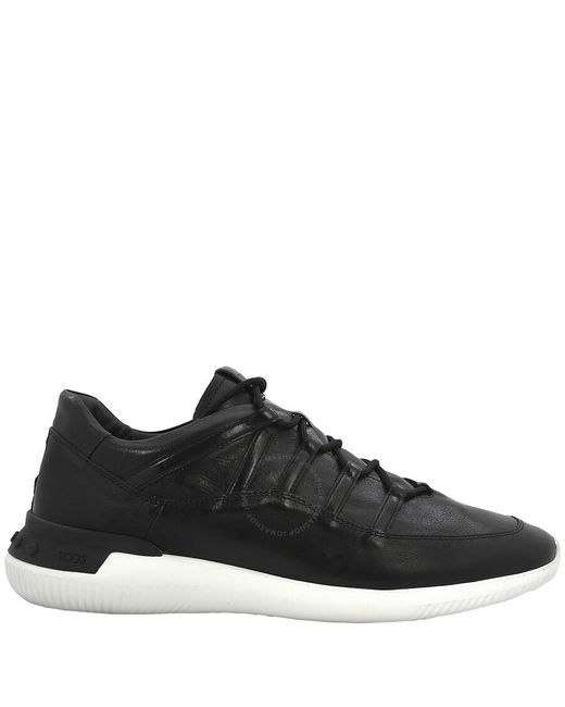 Tod's Black No_code_01 Leather Sneakers for men