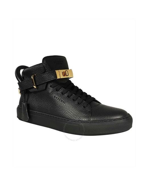 Buscemi Black Alce High-top Leather Sneakers for men