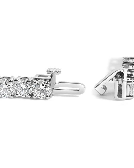 Haus of Brilliance Metallic Igi Certified 14K 11.0 Cttw Lab Grown Diamond Tennis Bracelet