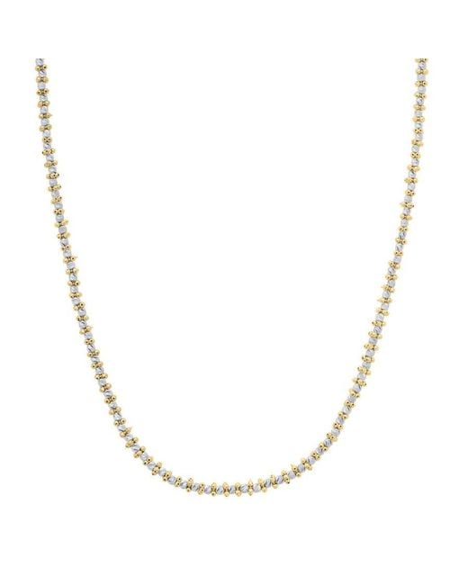 Tresorra Metallic 14K Pallina Bead Tt Chain Necklace