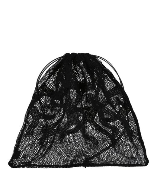 Bottega Veneta Black Mesh Clutch Bag