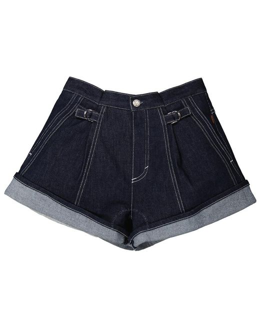 Chloé Blue Recycled Denim Shorts