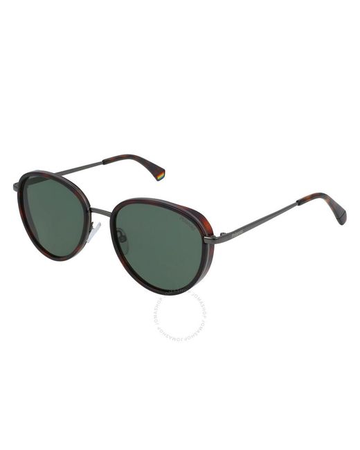 Polaroid Green Oval Sunglasses Pld 6150/s/x 0086/uc 53 for men