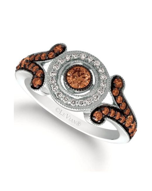 Le Vian Metallic Ladies Chocolate Deco Estate Rings Set