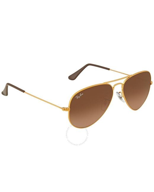 Ray-Ban Aviator Gradient Pink-brown Gradient Sunglasses Rb3025 9001a5 55 for men