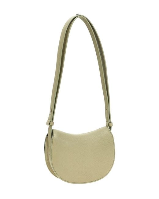 Burberry Metallic Rocking Horse Mini Leather Shoulder Bag