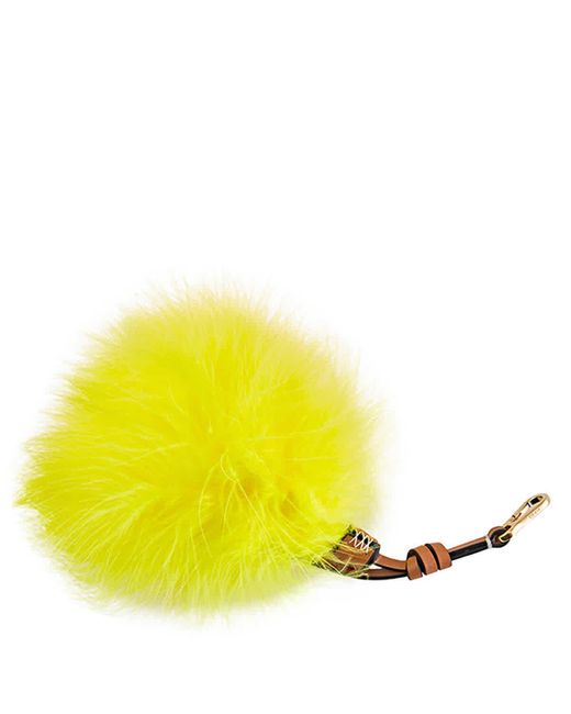 Loewe Yellow Feather Charm