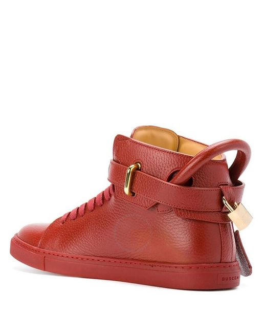 Buscemi Red Deep High-top Sneakers for men