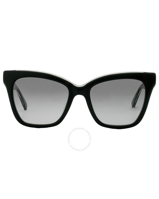 Longchamp Black Grey Gradient Cat Eye Sunglasses