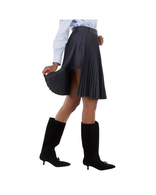 Burberry Black Yuliya Pleated Skirt, Brand Size 2 (Us