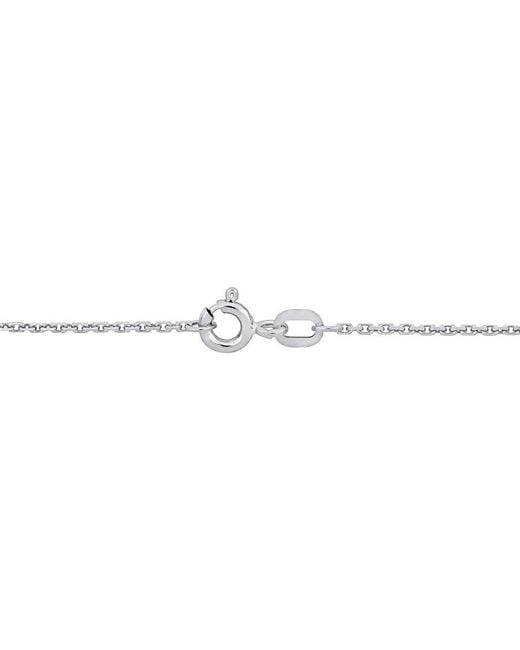 Amour Metallic 1.2Mm Diamond-Cut Cable Chain Necklace