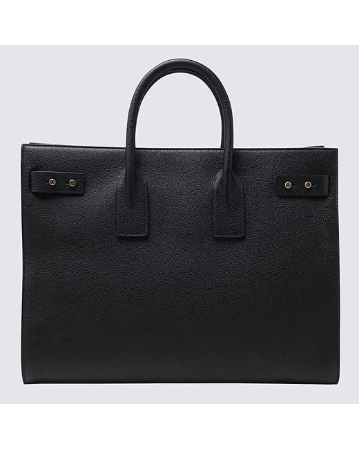 Saint Laurent Black Leather Sac De Jour Top Handle Abg for men