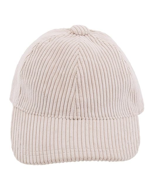 Van Palma Natural Ray Velvet Cord Hat