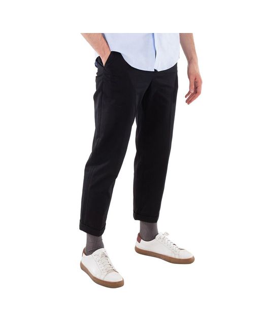 KENZO Black Classic Straight-Leg Chino Pants, Brand Size 42 (Us for men