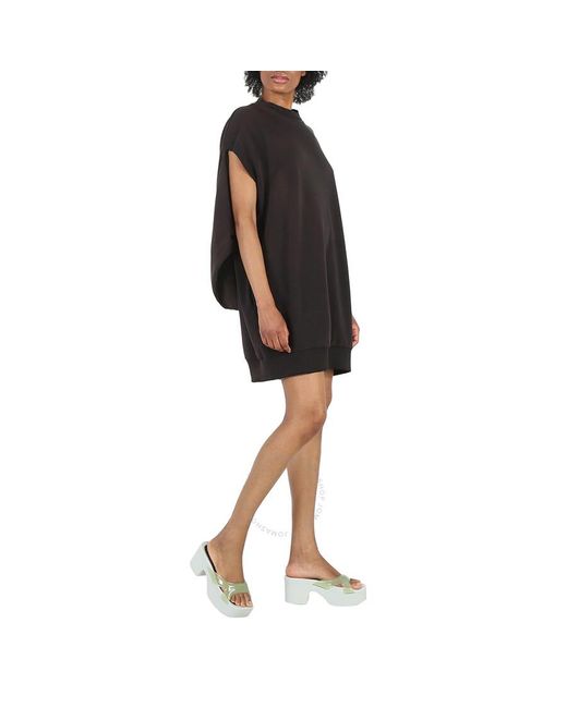 MM6 by Maison Martin Margiela Black Cut-out Sleeve Sweatshirt Dress