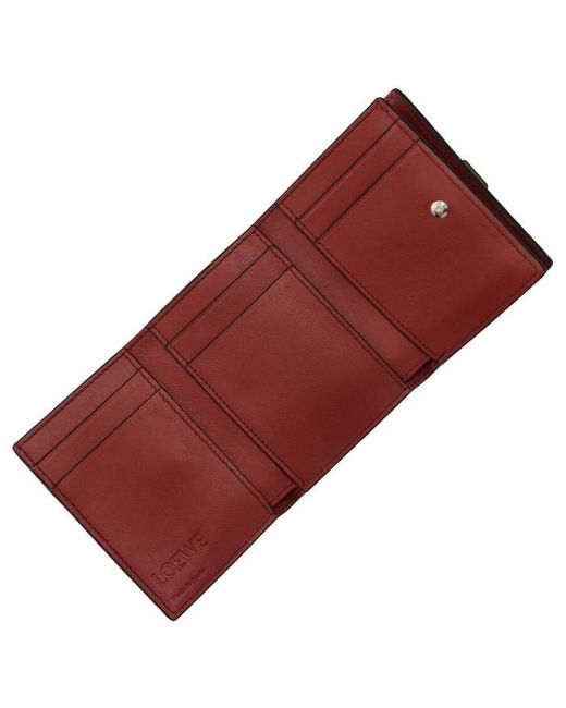Loewe Brown Trifold Calfskin Wallet