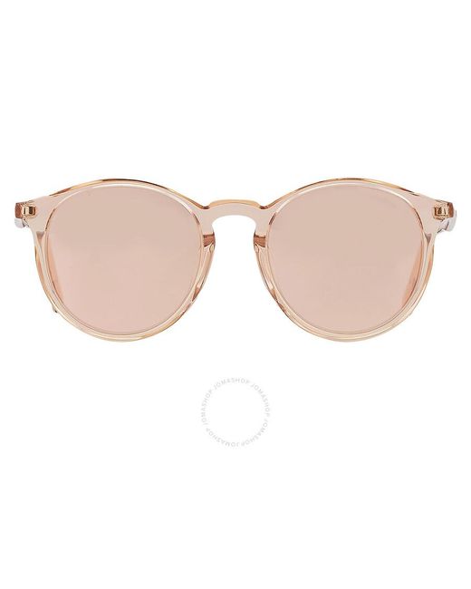 Moncler Brown Pink Silver Flash Phantos Sunglasses Ml0213-f 72z 52