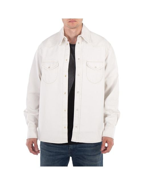 Bally White Flap-Pockets Cotton Shirt for men