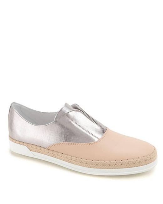 Tod's Multicolor Slip On Sneakers With Mettalic Effect, Brand Size 34.5 Us