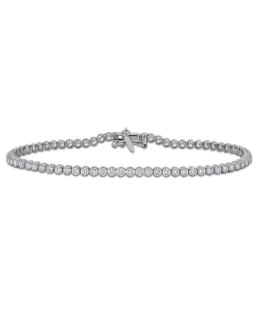 Created Forever Metallic 3Ct Tw Lab-Grown Diamond Tennis Bracelet