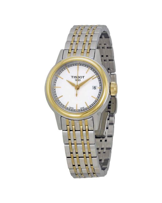 Tissot Metallic Carson White Dial Two-tone Watch T0852102201100