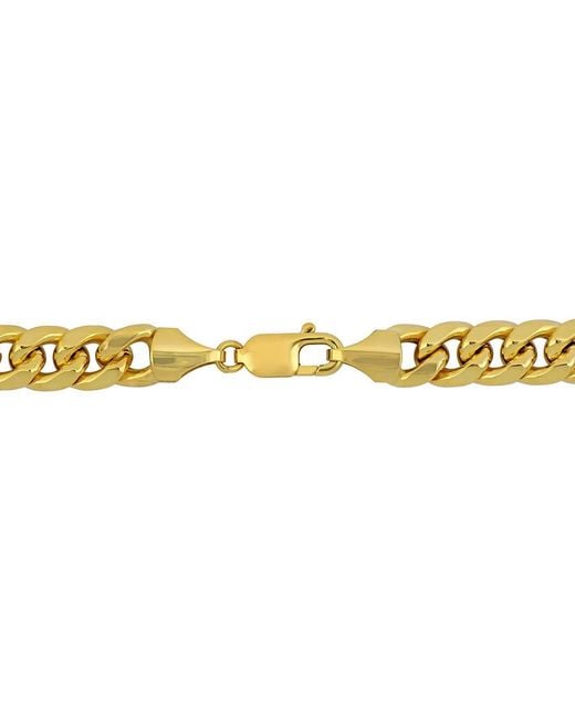 Amour Metallic 9.25Mm Miami Cuban Link Chain Bracelet for men