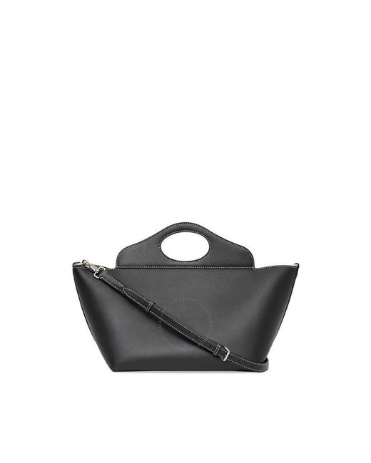 Burberry Black Mini Leather Soft Pocket Tote Bag
