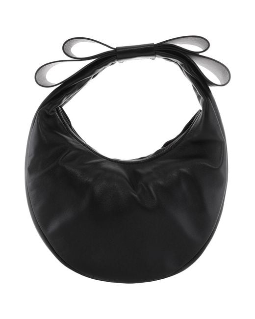 Mach & Mach Black Cadeau Leather Mini Bag