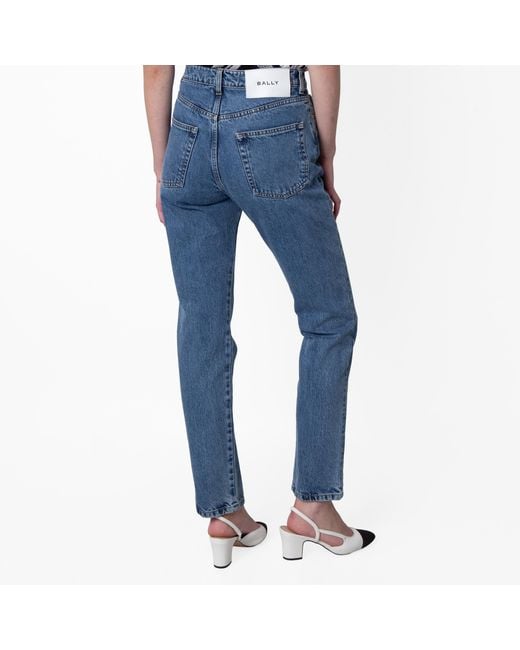Bally Blue Five-Pocket Cotton Denim Jeans