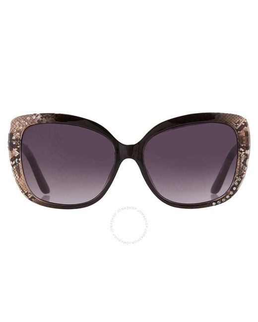 Guess Factory Brown Smoke Gradient Butterfly Sunglasses Gf0383 05b 57