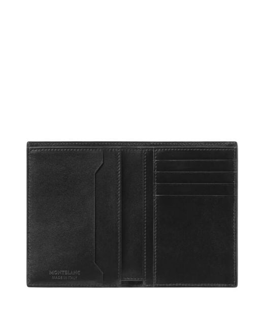 Montblanc Black Meisterstuck 4Cc Leather Wallet for men