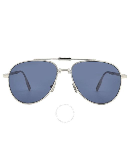 Dior Blue Pilot Sunglasses 90 A1u Dm40097u 16v 57 for men