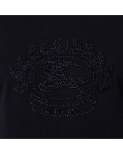 Burberry Black Ekd Cotton T-Shirt for men