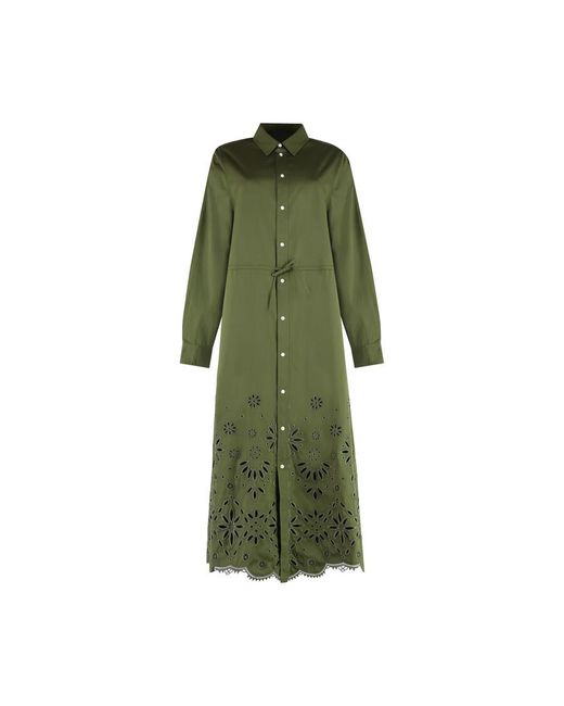 Polo Ralph Lauren Green Jessica Cotton Shirt Dress