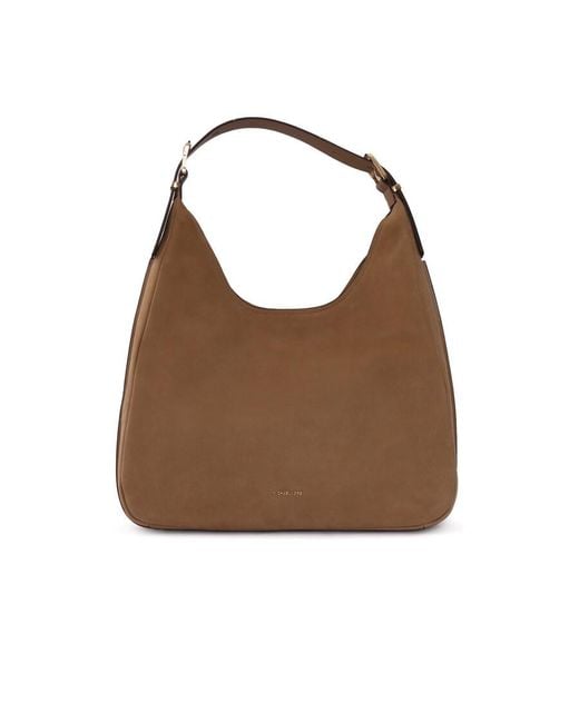 Michael Kors Brown Lg Hobo Shldr