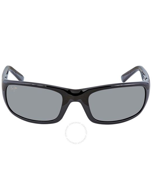 Maui Jim Blue Stingray Polarized Grey/mirror Wrap Sunglasses 103-02 55 for men