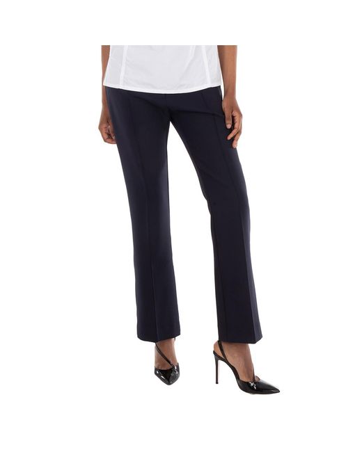 Lacoste Blue Flared High-Waisted Formal Pants