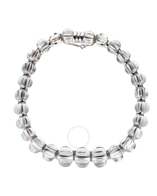 Baccarat Metallic Sherazade Crystal & Diamond Necklace