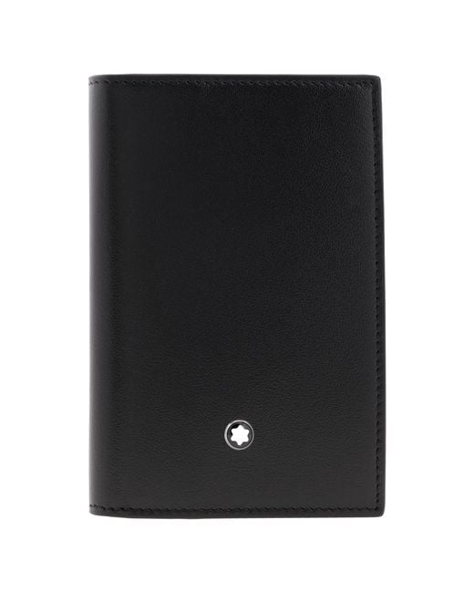 Montblanc Black Meisterstuck 2Cc Leather Card Holder