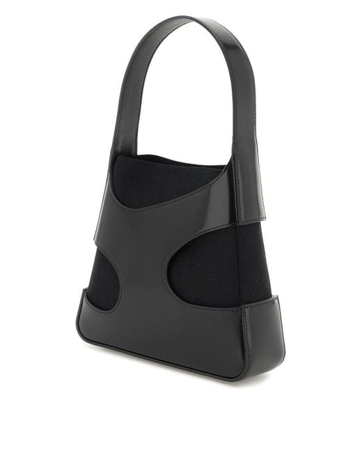 Ferragamo Black Cut-Out Mini Shoulder Bag