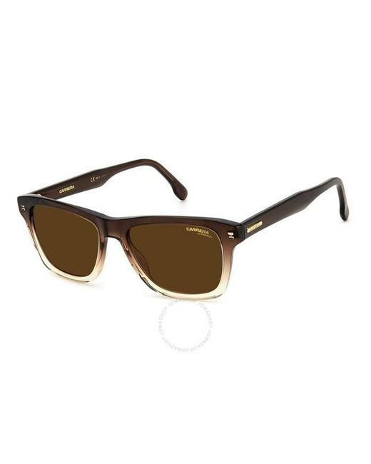 Carrera Brown Square Sunglasses 266/s 00my/70 53 for men