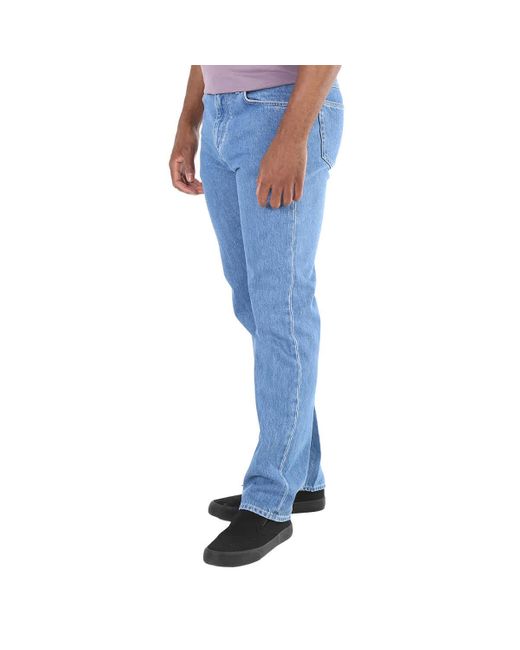 Burberry Blue 5 Pocket Straight Fit Jeans for men