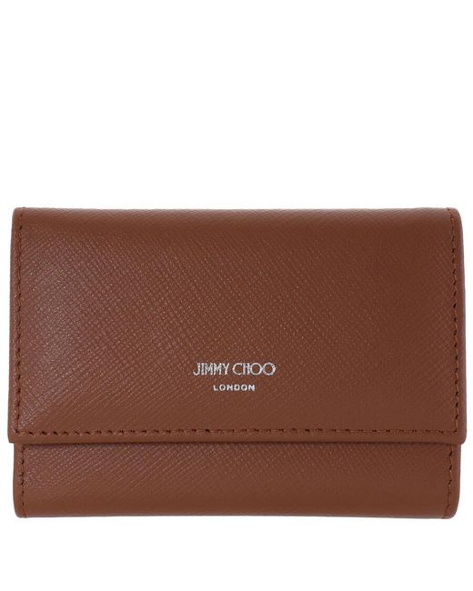 Jimmy Choo Brown Howick Leather Key Holder for men